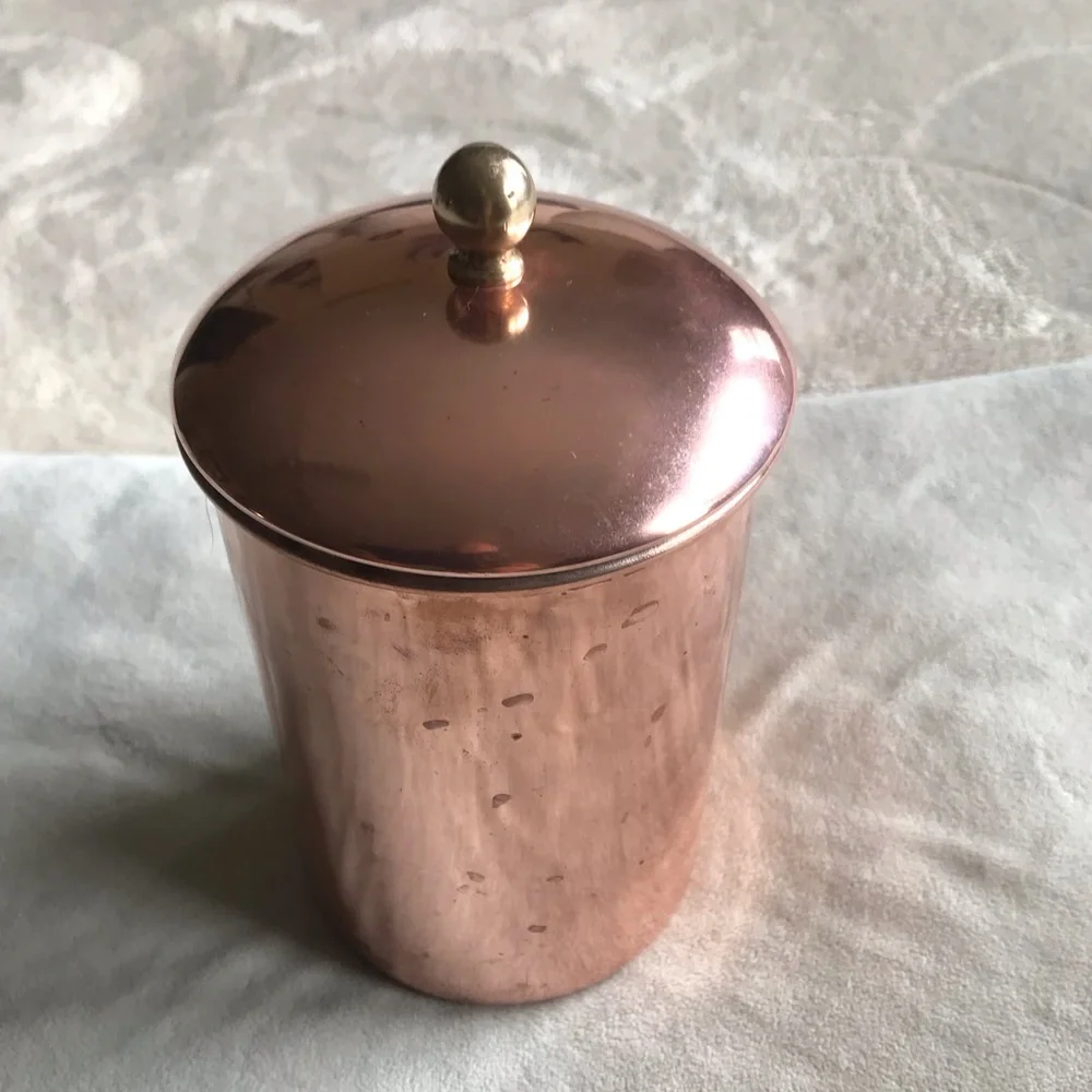 Williams-Sonoma Copper Canister with Lid - Rose Copper Finish